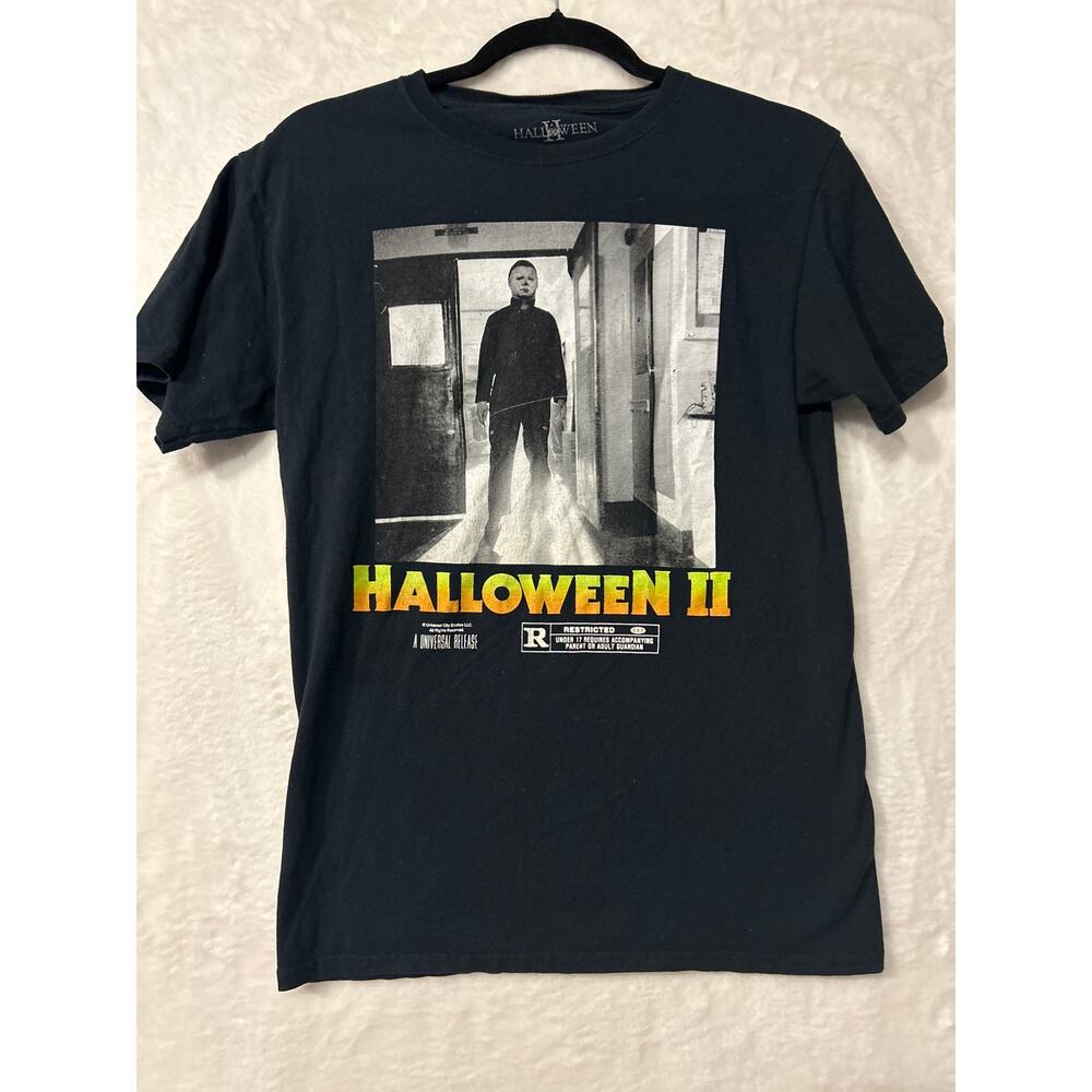 Halloween II Michael Myers Horror Movie Graphic‎ T Shirt Black S